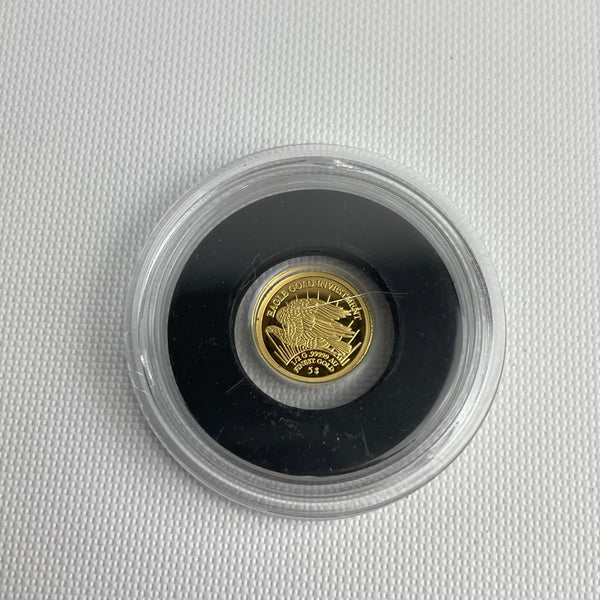 5 Gold Dollar Münze Eagle Staatswappen Nauru