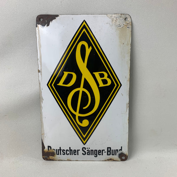 Emaille Schild Deutscher Sängerbund