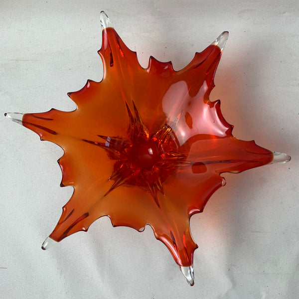 Rote Murano Schale
