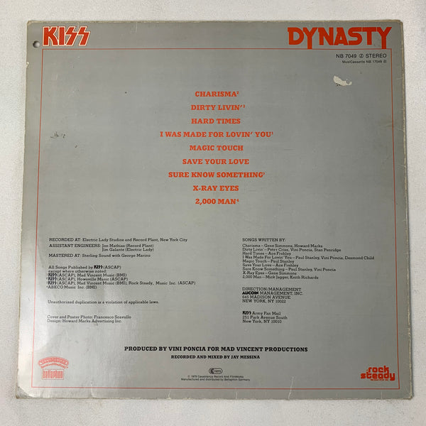 LP Kiss Dynasty mit Poster