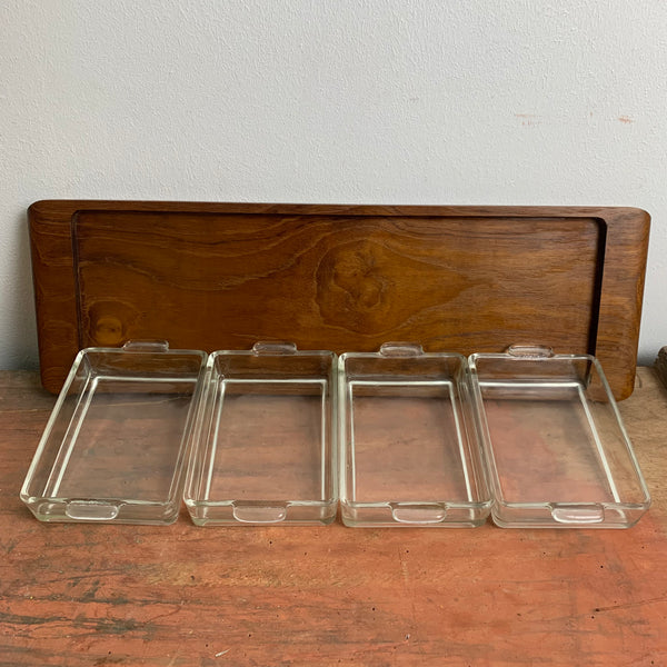Vintage Mid Century Danish Design Wooden Tray