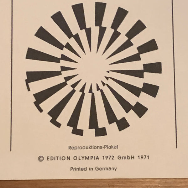 Pop Art Plakat Olympische Spiele 1972