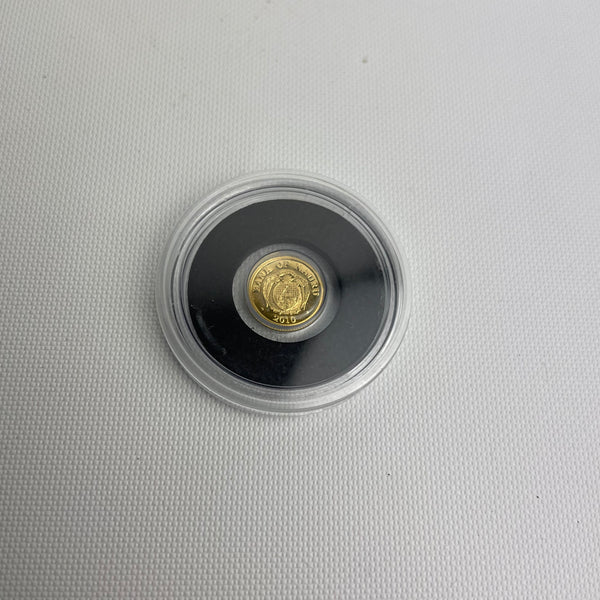 5 Gold Dollar Münze Gallischer Hahn Staatswappen Nauru
