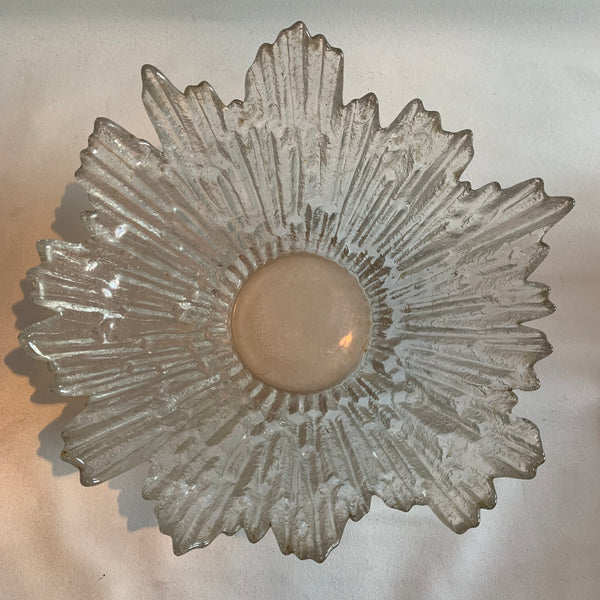 Finnische Glasschale von Tauno Wirkkala für Humppila