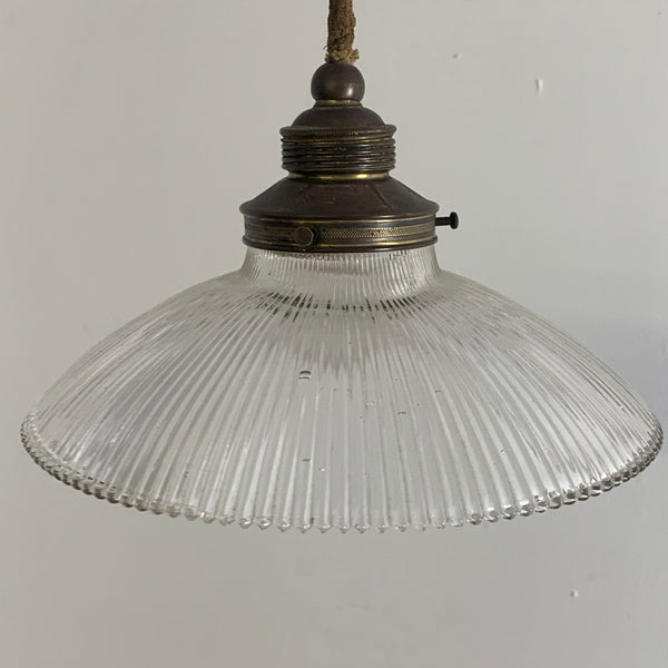 Jugendstil Deckenlampe von Holophane