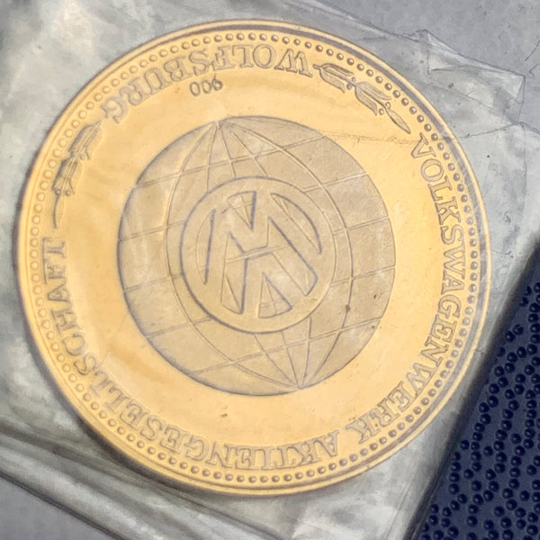 Eröffnung Volkswagenwerk Puebla 22 Karat Goldmünze