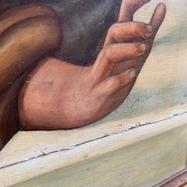 Sakrale Kunst Abendmahl in Emmaus Gemälde