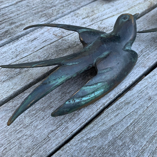 Bronze Schwalben Wanddeko