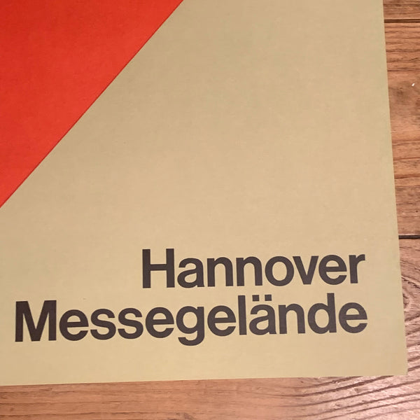 Ausstellungsplakat Constructa II Hannover Messe 1967