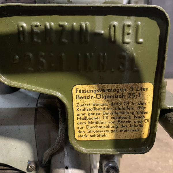 Bundeswehr Stromaggregat DC Generator 24 Volt