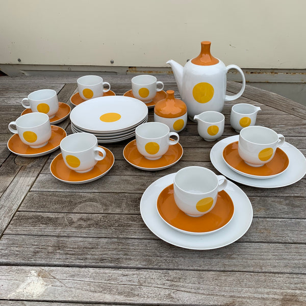 Rosenthal Studio Line Serie Plus Modell Punktal Gelber Punkt Wolf Karnagel