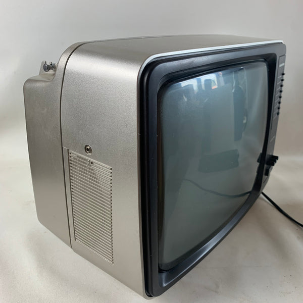 Vintage Fernseher Grundig in silber