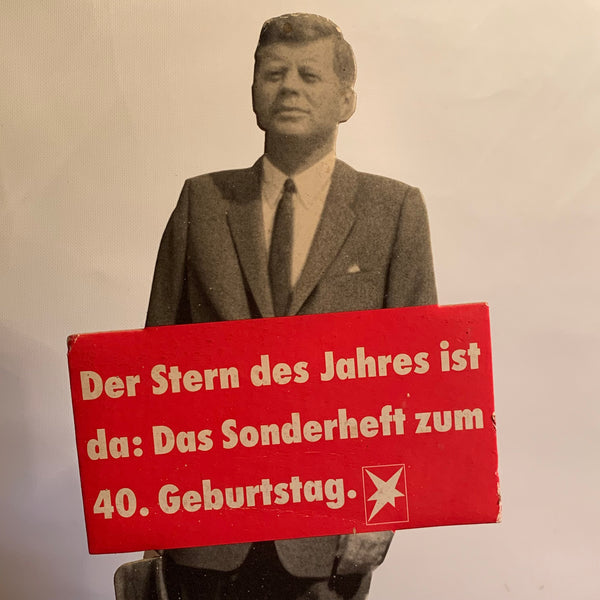 Stern Werbeaufsteller J. F. Kennedy