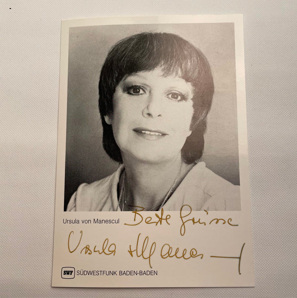 Autogramm Ursula von Manescul