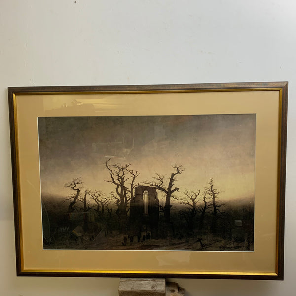 Kunstdruck Abtei im Eichwald von Caspar David Friedrich