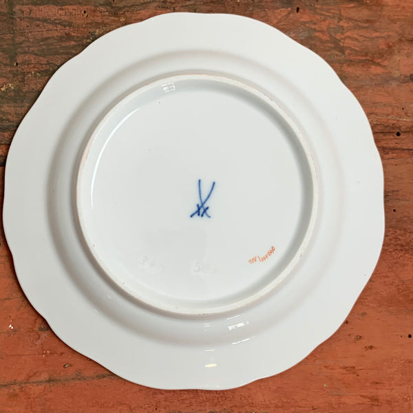Meissen Gebäck Teller Blumendekor