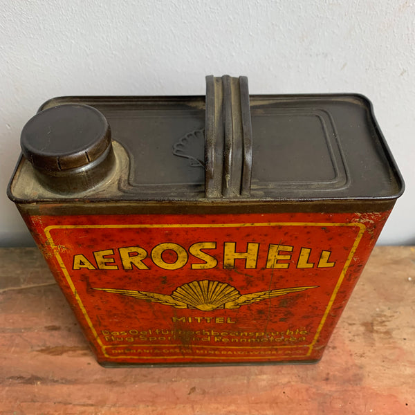 Vintage Aeroshell Öl Kanister