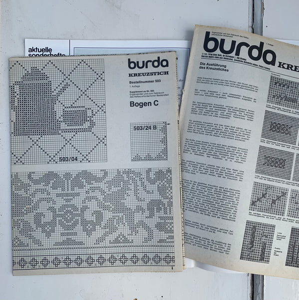 Vintage Konvolut Burda Schnittmuster
