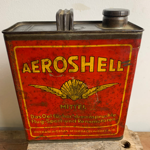 Vintage Aeroshell Öl Kanister