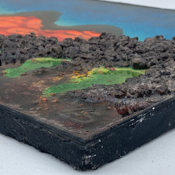 Fat Lava Künstler Wandkeramik Vulkan