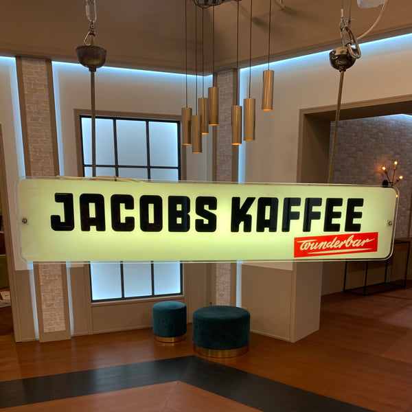 Reklameleuchte Jacobs Kaffee wunderbar