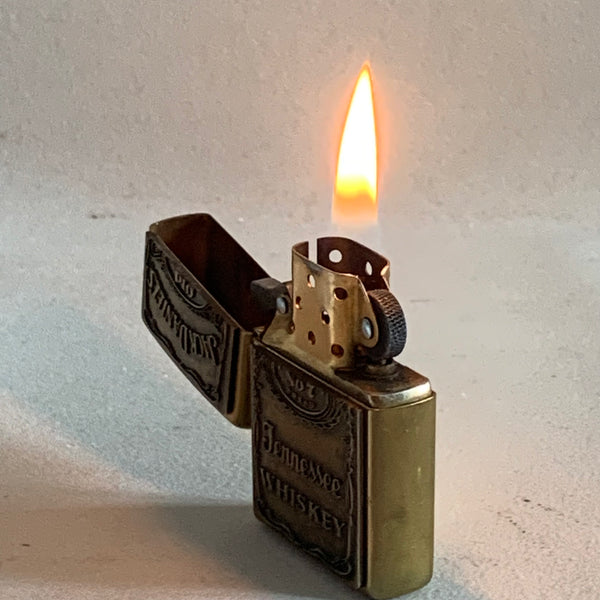 Zippo Messing Feuerzeug Emblem Jack Daniels Old No 7 Tennessee Whiskey