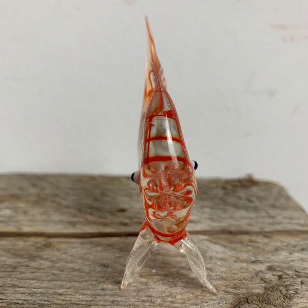 Vintage Glas Skulptur Fisch Murano