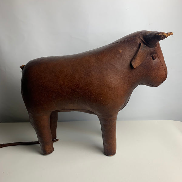 Vintage Leder Stier von Dimitri Omersa für das Londoner Kaufhaus Liberty