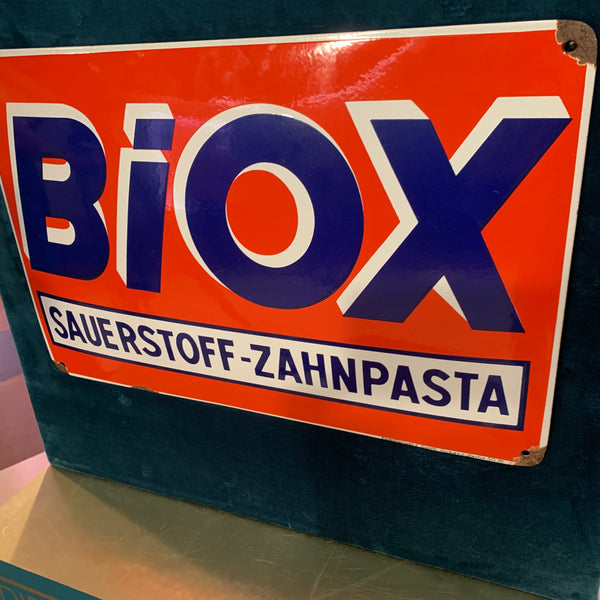 Biox Emaille Schild
