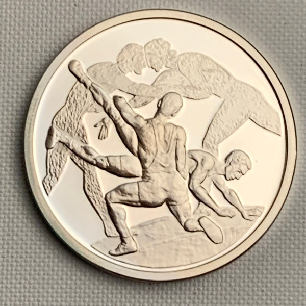 10 Euro Münze Ringen Athen Olympia 2004