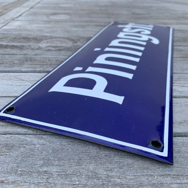 Altes Straßennamenschild Piningstr.