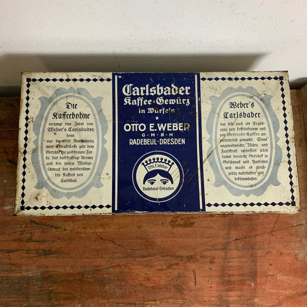 Vintage Blechdose Carlsbader Kaffee Gewürz