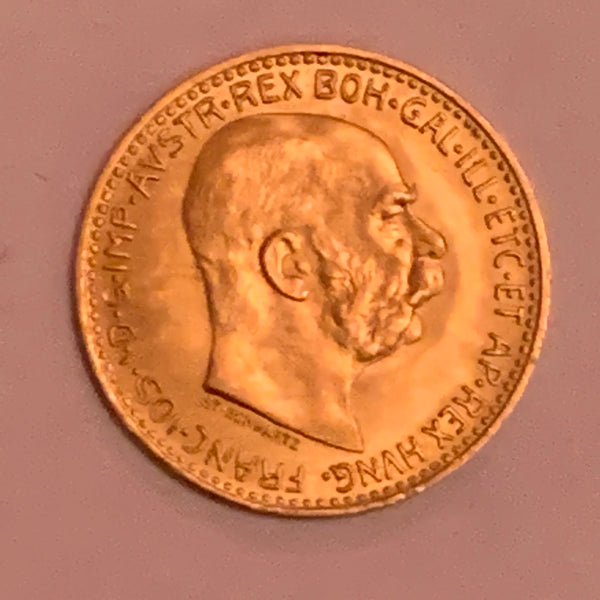 Goldmünze Investment 10 Gold Kronen Österreich