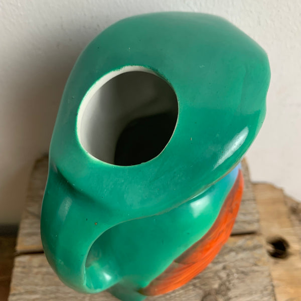 Vintage Keramik Krug Vogel