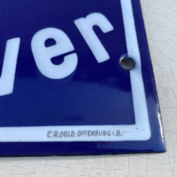 Emaille Schild Concordia Hannover