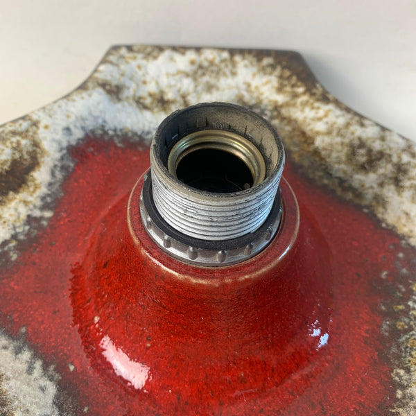 Fat Lava Wand Lampe rot braun