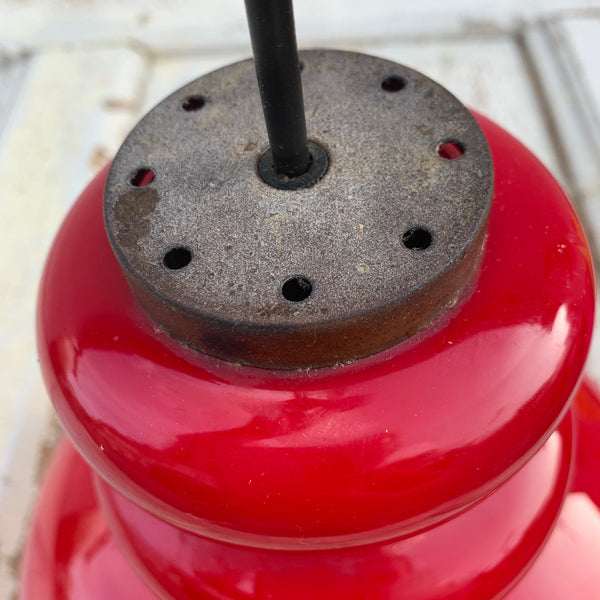 Rote Deckenlampe von Peill und Putzler