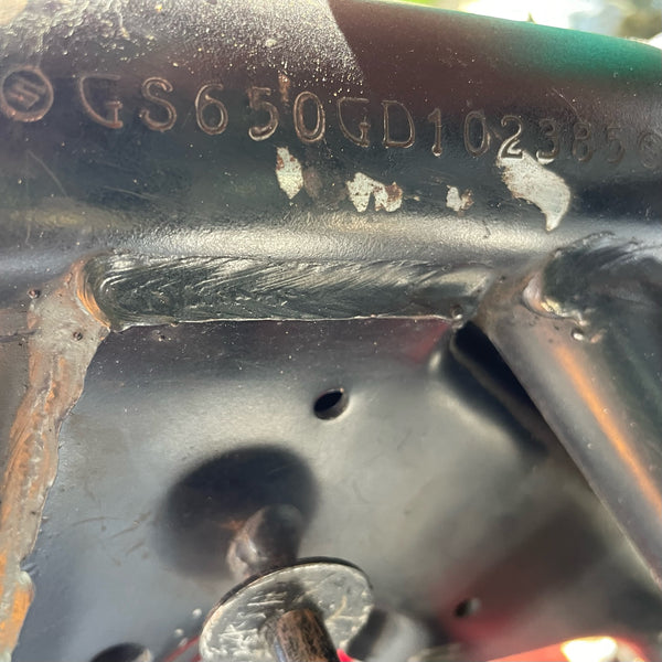 Rahmen mit Papieren Katana Suzuki GS650G BJ 1982