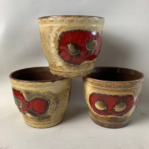 3 Keramik Blumen Übertopf von Scheurich 887-12
