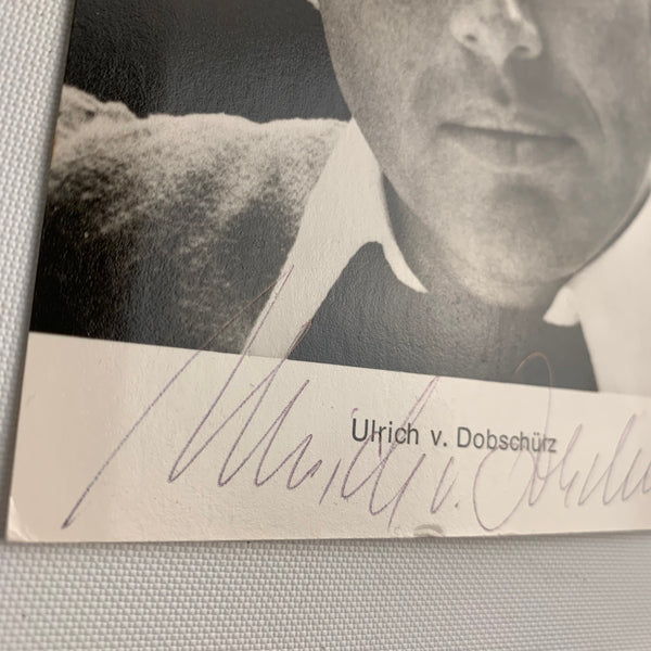 Autogramm Ulrich v. Dobschütz