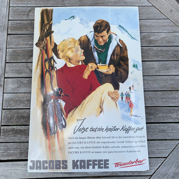 Emaille Schild Jacobs Kaffee