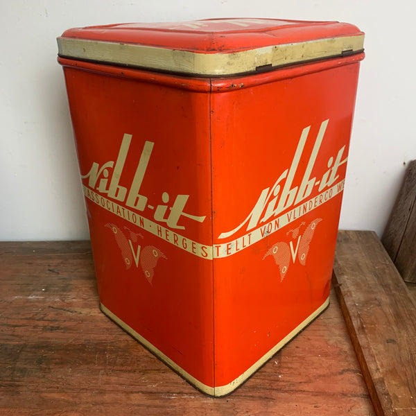 Vintage Blechdose Nibb It von Vlinderco