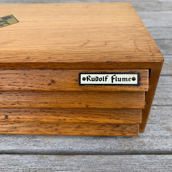 Antike Uhrmacher Funituren Box Rudolf Flume