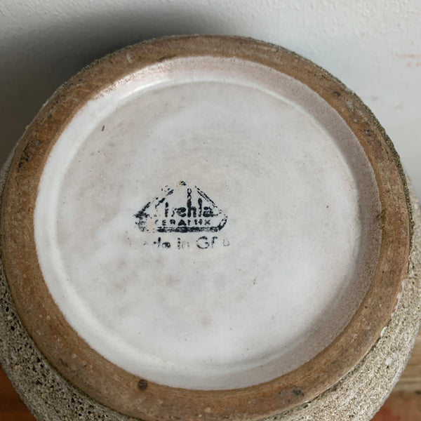 Vintage Keramik Blumen Übertopf von Strehla