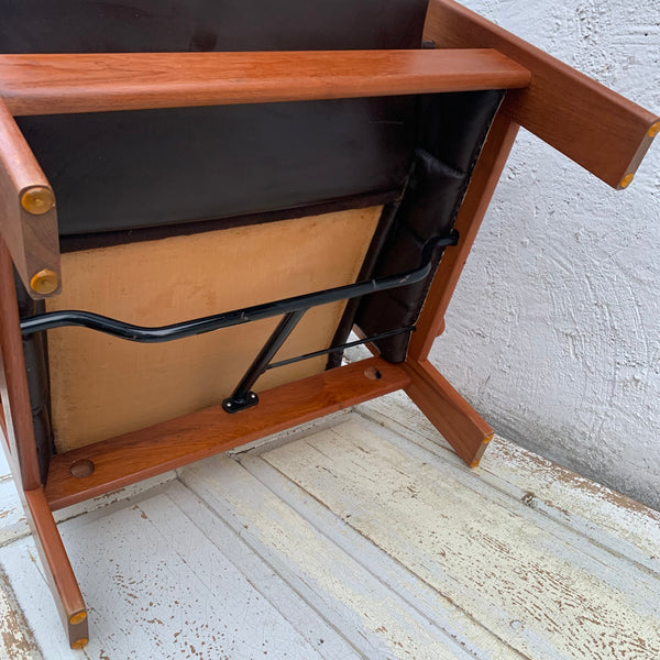Vintage dänischer Teakholz Sessel von Skippers Mobler