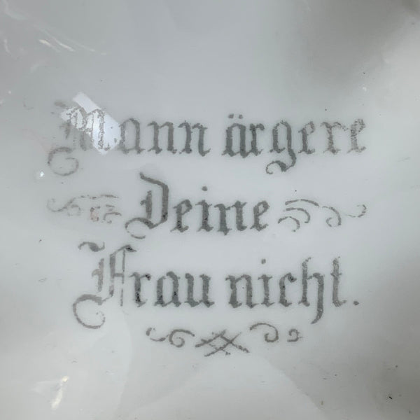 Antiker Pfeifen Aschenbecher mit Spruch