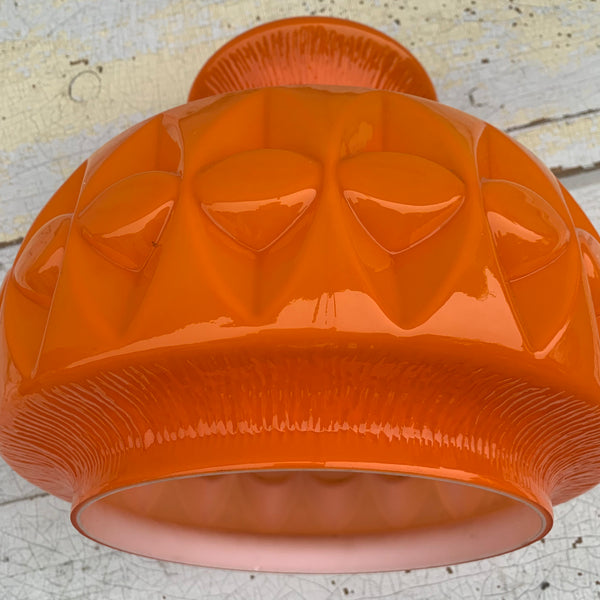 Vintage Lampenschirm von Peill und Putzler orange