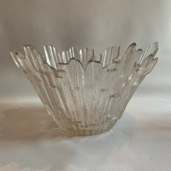 Finnische Glasschale von Tauno Wirkkala für Humppila