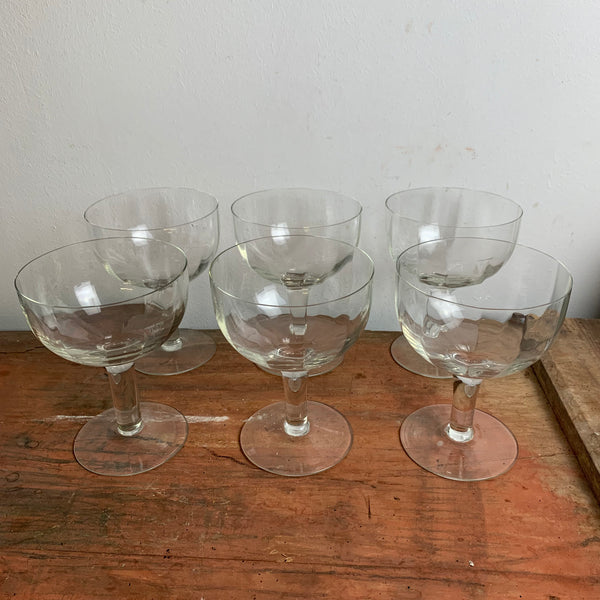 6 vintage Berliner Weiße Gläser
