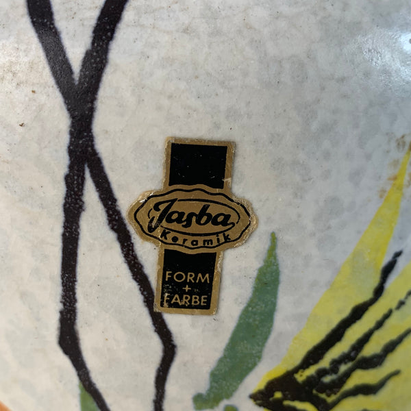 50er Jahre Keramik Vase von Jasba 122/20